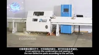 Optimizing cross cut saw machine .China wood optimizing crosscut saw rilettchina  #woodworking#saw