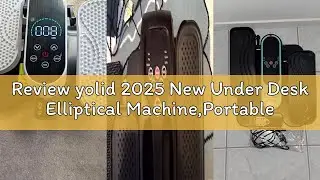 Review yolid 2025 New Under Desk Elliptical Machine,Portable Seated Pedal Exercise Machine for Senio