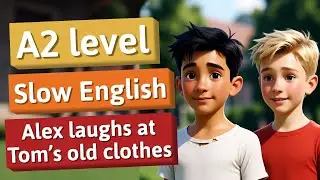 Alex made fun of Tom's old clothes until one day ... | English listening, practice for beginners.