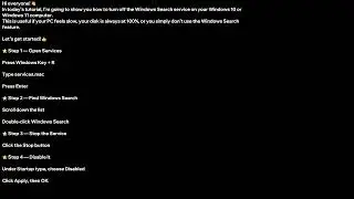 How to Turn Off Windows Search Service in Windows 10/11 &mdash; Step-By-Step Tutorial