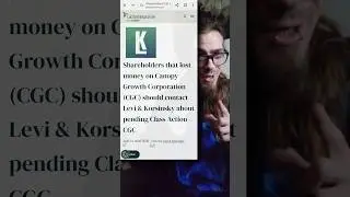 the Newest News on Canopy growth stock April 2025 Levi & Korsinsky LLP