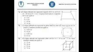 Simulare matematică EN ISJ Mehedinți decembrie 2025 Subiectele I şi II