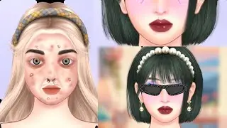 Makeup ASMR Transformation // BAD BREAKUP MAKOVER // Homeless asmr stop motion animation for girl