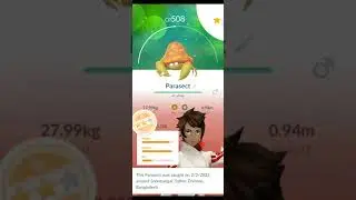 Caught rare shiny parasect in #pokemongo! #shiny #rare
