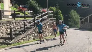 In Valle Stura con gli skiroll: l'allenamento della nazionale francese di sci di fondo sul Fauniera