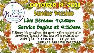 Nativity Lutheran Church (ELCA) of  Weeki Wachee, Florida,  Sunday Worship October 19, 2025