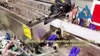 HDPE Double Wall Corrugated Pipe Production Line PVC Fresh Air Duct Pipe Machine Urban Drainage Pipe