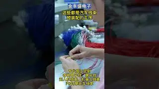 These are all the processes for pre-assembly of automotive wiring harnesses.