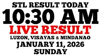 STL Result Today 10:30 AM Draw January 11, 2026 Sunday STL Luzon, Visayas, Mindanao LIVE Result