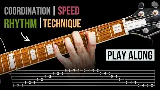 Beginner Guitar Play-Along | Build Speed, Coordination, Rhythm & Technique