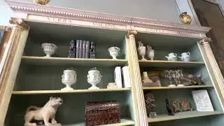 LIBRERIA TOSCANA NEOCLASSICA DIPINTA