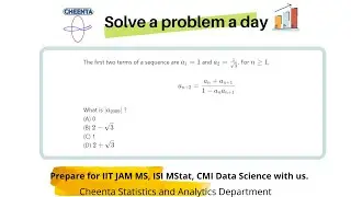 Sequence Problem | For CMI Data Science | Solve a Problem a Day