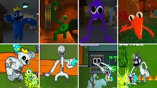Rainbow Friends Chapter 1 Roleplay Jumpscares V's Zoonomaly Jumpscares