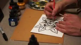 Spit Shading American Traditional Rose