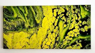 'Amazing GLOW' Cloud Cells Effects with Satin Enamel #acrylicpouring #fluidart #abstract