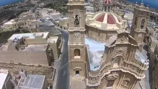 Gharb Church Gozo HD Drone 2015