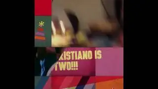 Cristiano turns 2!  With Cristiano.
