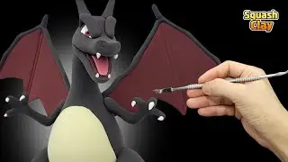 Making Pok&eacute;mon Shiny Charizard clay [satisfying video]