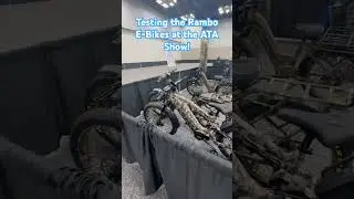 Rambo E-Bike test drive at the 2025 ATA Show! #deerhunting #huntinggear
