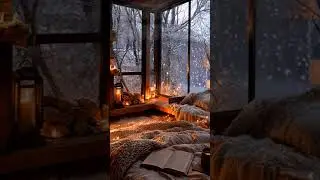 Quiet Winter Night ❄️ Soft Falling Snow for Deep Sleep 💤 💤 Peaceful Winter Evening #snowynight