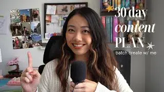 How I plan my content for YouTube, Instagram, & TikTok | batch create content w/ me 2026