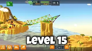 BUILD A BRIDGE LEVEL 15 (3 STAR)