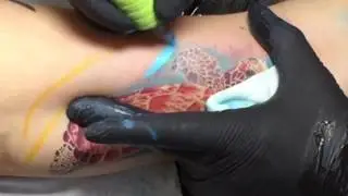 Colour realistic Turtle Tattoo 3.part