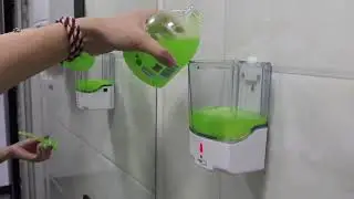 Wall Mounted Touch Free Automatic Plastic Liquid Soap Dispenser AIL