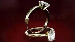Ebay Oval Diamond Engagement Ring, Yellow Gold