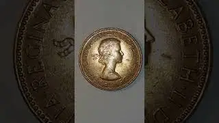 World Coins Great Britain Half Penny 1967. Reverse Side.