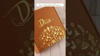 Elegant Eco-Friendly Gift Box with Golden Foil Finish