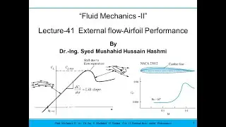 Fluid Mechanics | Lecture 41| External flow | Airfoil Performance | Stall | Wing tip Vortex |