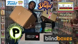 POP KING PAUL HIT OR MISS MYSTERY BOX ROUND 2 | FUNKO SHOP HAUL | BLIND BOXES | POPCULTCHA | EMP!!