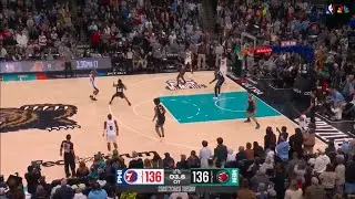 VJ Edgecombe Makes the Game Winner Shot Over Ja Morant