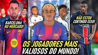 BARÇA vai MONTAR SELEÇÃO! - OS JOGADORES MAIS VALIOSOS do MUNDO! - DEMBELE BRAVO no PSG - MERCADO ON