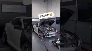 G37 single Turbo made 623HP 😯#g37 #g35 #gtr