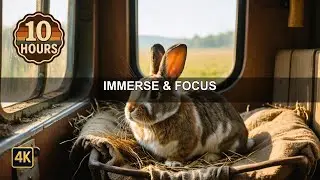Bunny In Vintage Train Travel | Lofi Music | 10 Hours Of Lo-fi Beats For Relaxation