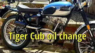 Как заменить масло в Triumph Tiger Cub