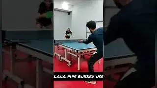 long pips Rubber use
