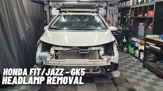 HONDA FIT/JAZZ - GK5 - How-To - Headlight Removal & Installation Video - Including P.O.V. Angle