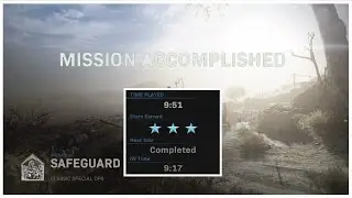 SOLO 3 STARS - Modern Warfare Spec Ops: Operation Safeguard