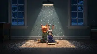 🦊✨ Zootopia: A Fox & Rabbit’s Lonely Christmas | Sad Synthwave in a Snowy Room