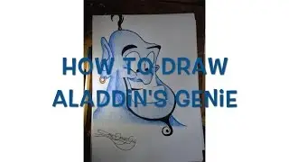 Ep. 3: How to Draw Aladdin's Genie with Colour - Drawing Tutorial