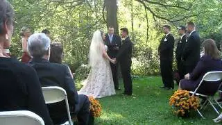 VanHusen Wedding Ceremony 9/10/11 - AKITA DOGS AS RING BEARERS!