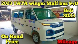 🔥 2023  Tata Winger Staff Bus 9+D || bs6 2023 || Multi utility vehicle || price review specification
