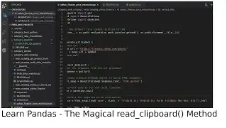 Learn Pandas - The Magical read_clipboard() Method
