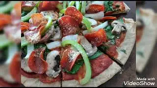 Slow carb RED lentil pizza