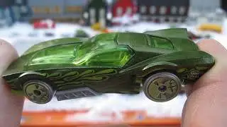 2024 Halloween Hot Wheels Street Shaker - Metallic Green w/ Gray Skull Tires Toy Car Unboxing Review