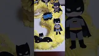 🦇🎂 FROG PRANK 351 &ndash; BATMAN THEME NUMBER CAKE 🎂🦇 | by DHINE BITESWEET 🎂✨ #dhinebitesweet #batmancake