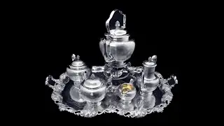 Odiot  6pc Antique French Sterling Silver Tea Set   Like New !